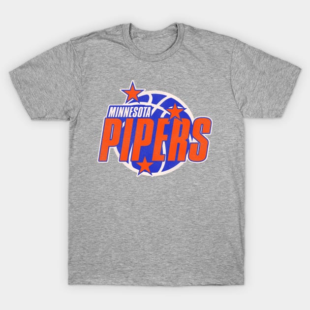 Defunct Minnesota Pipers Basketball Team T-Shirt by Defunctland